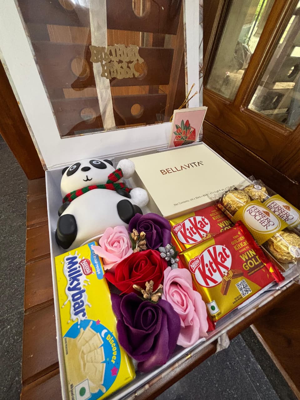 Custom gift hamper with premium packaging